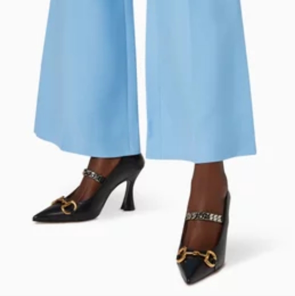 Nwob RARE authentic 42 Gucci horsebit pumps with chain strap, unused - Picture 4 of 6